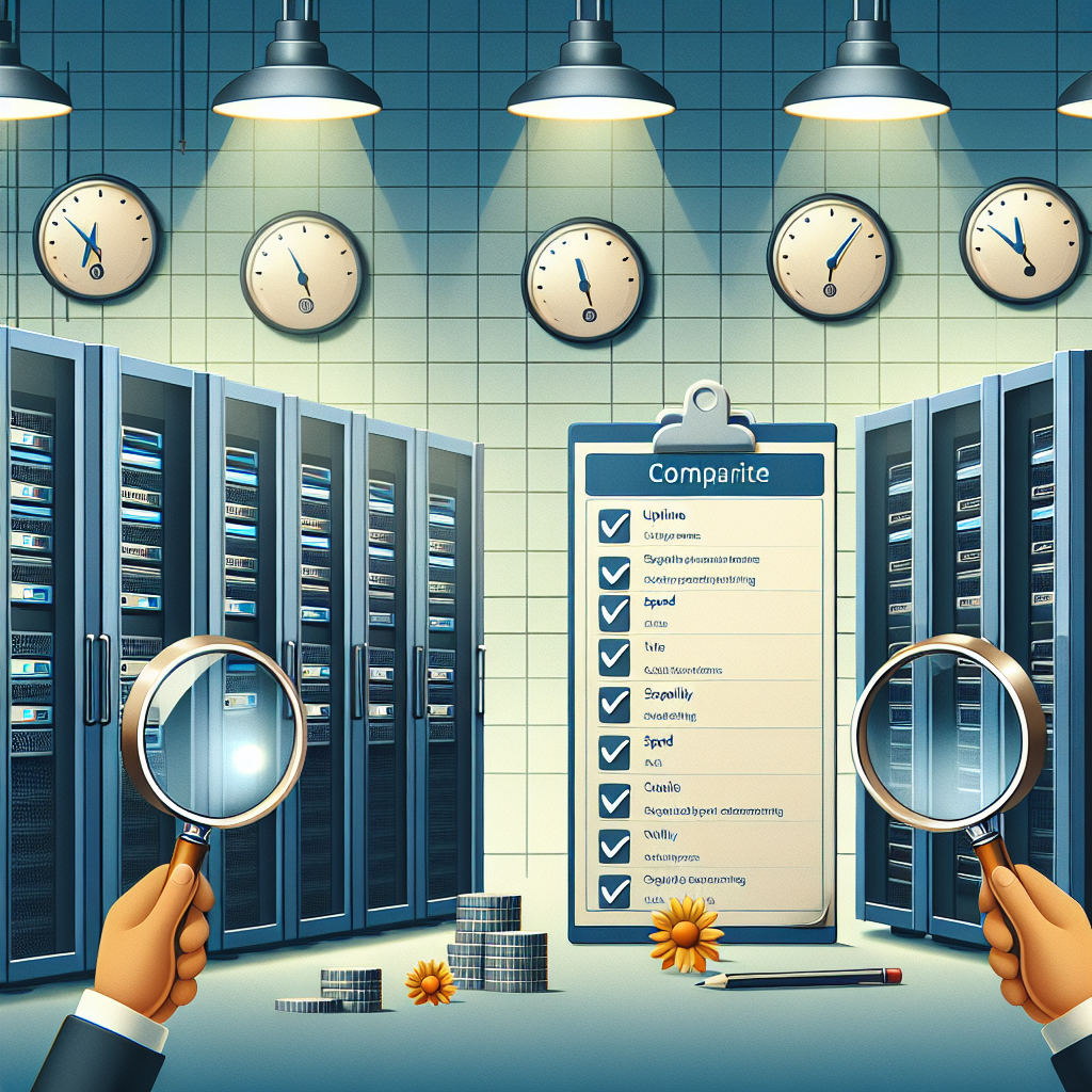 How to compare different shared hosting providers?