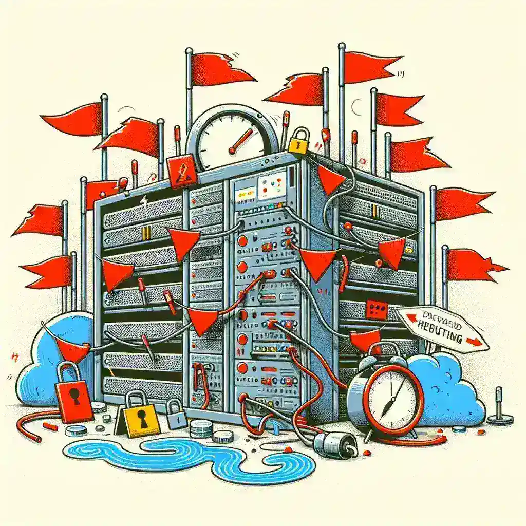 What are the red flags to watch out for when choosing a shared hosting provider?